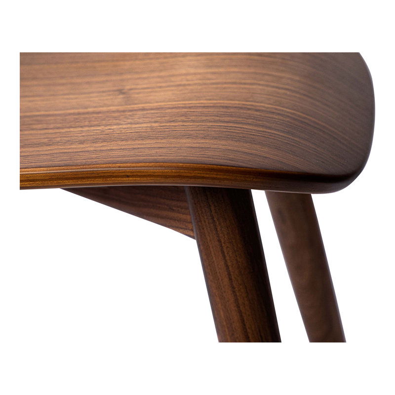 Brown Bent Wood Mid-Century Modern Dining Chair