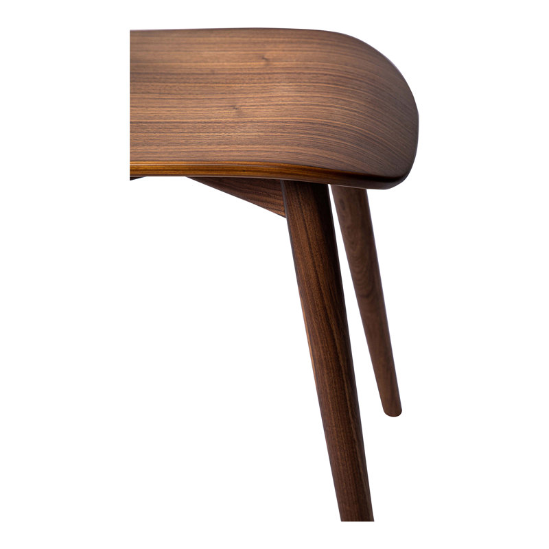 Brown Bent Wood Mid-Century Modern Dining Chair