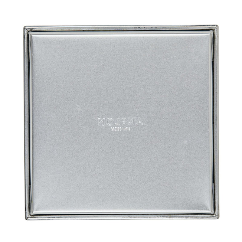 Silver Square Silicone Non-Stick Cake Pan, 9 Inch