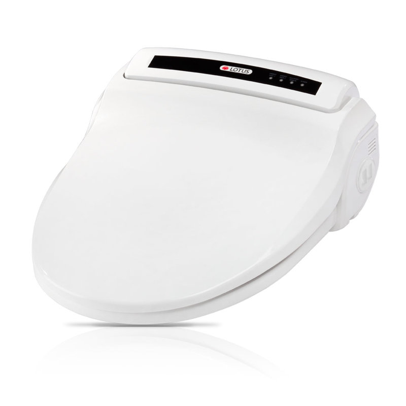 White Round Electric Smart Bidet Toilet Seat