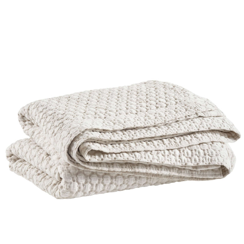 Lodi Sand Cotton Matelasse King Coverlet