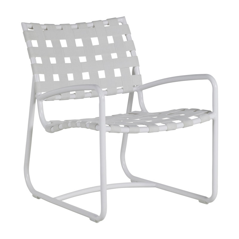 Chalk White Aluminum Weather Resistant Armchair