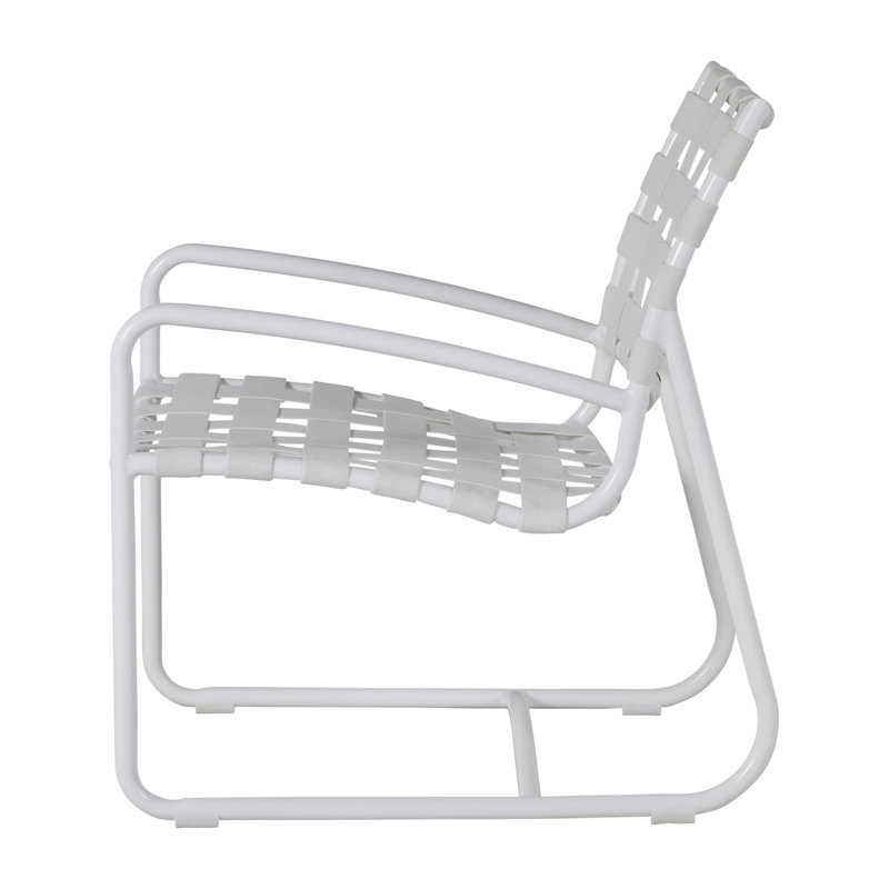 Chalk White Aluminum Weather Resistant Armchair