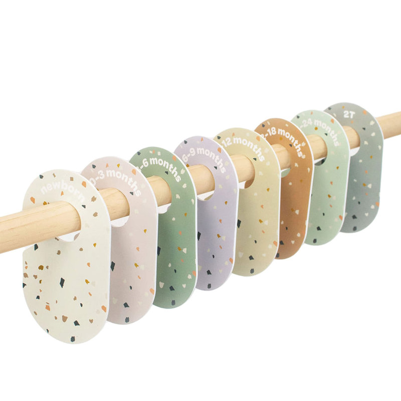 Terrazzo Baby Closet Dividers Set of 8