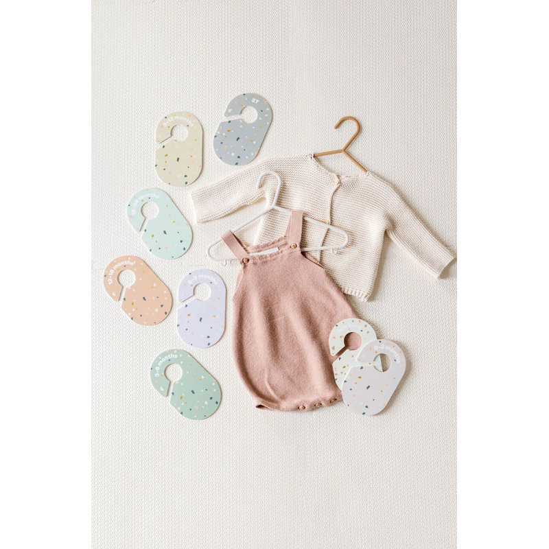 Terrazzo Baby Closet Dividers Set of 8