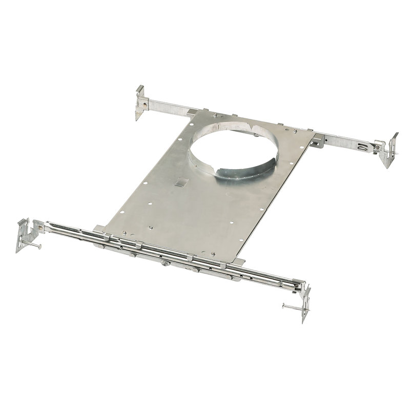 Elegant Tuck 17.5" Modern LED Recessed Mounting Bracket in Unfinished Steel