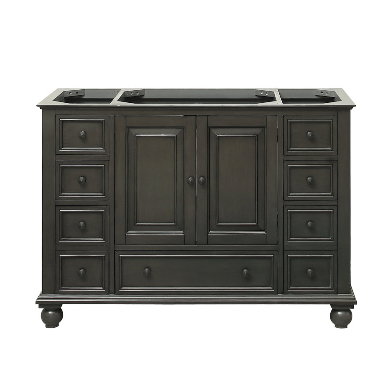 Thompson 48'' Charcoal Glaze Solid Wood Vanity Base