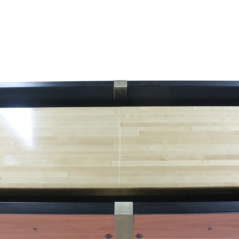 Cherry 16' Hardwood Shuffleboard Table with Metal Legs