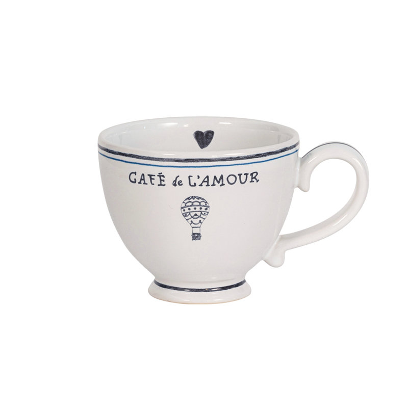 L'Amour Toujours White Ceramic 18'' Dinner Plate Set for 4