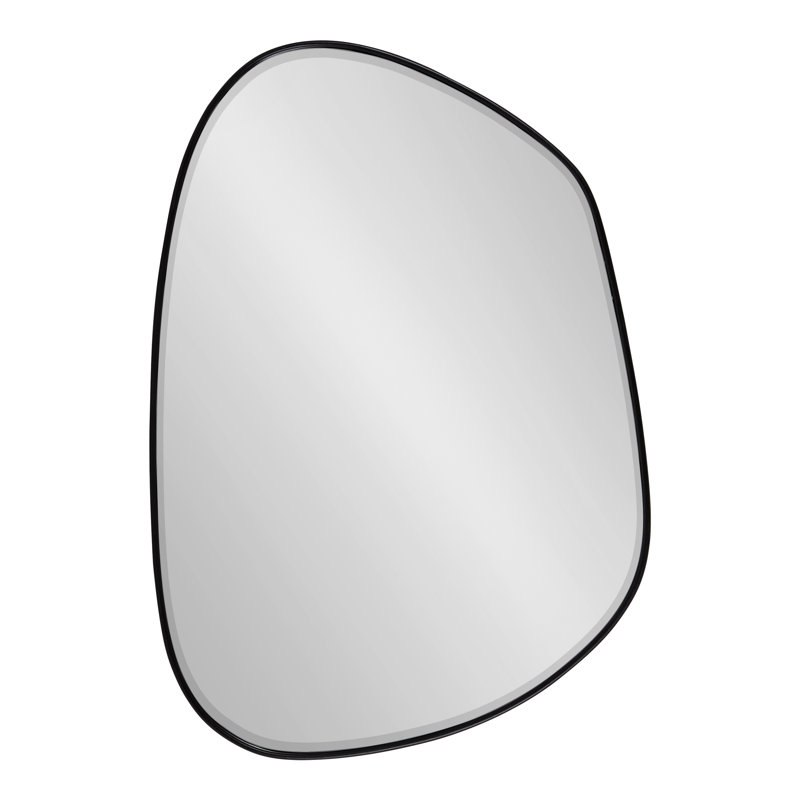 Asymmetrical Black MDF Framed Vanity Mirror