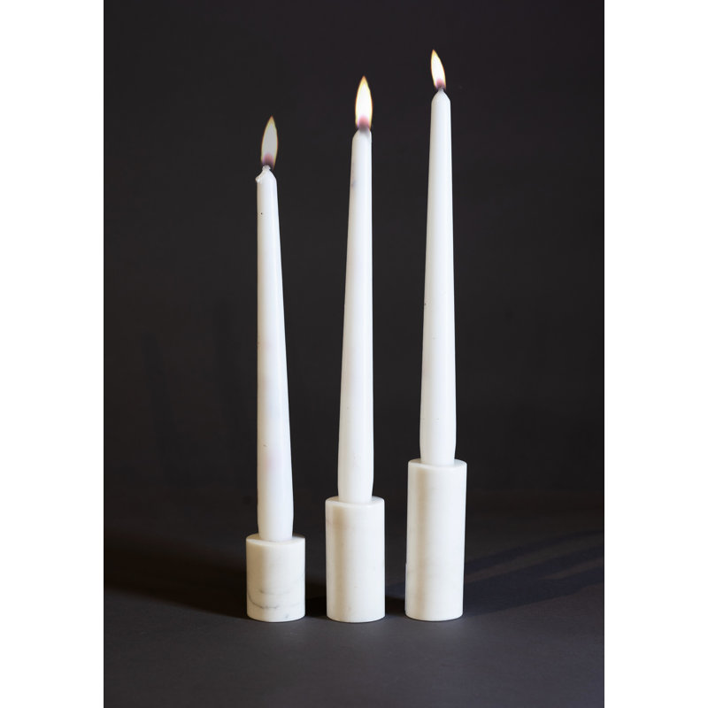 Gray Marble 3-Piece Votive Candle Holder Set