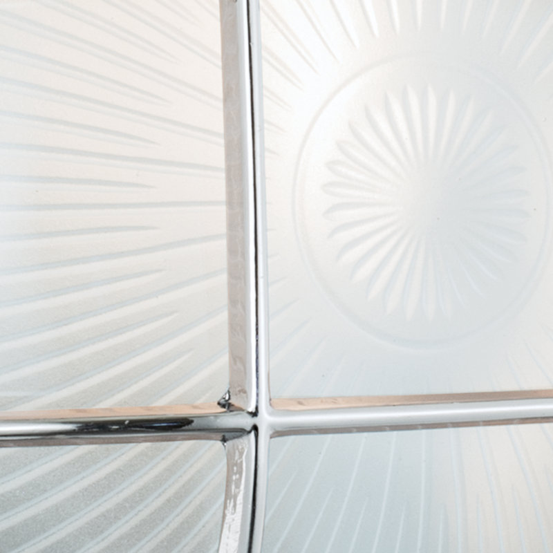 Mariner Chrome Finish 1-Light Outdoor Wall Mount with Frosted Glass