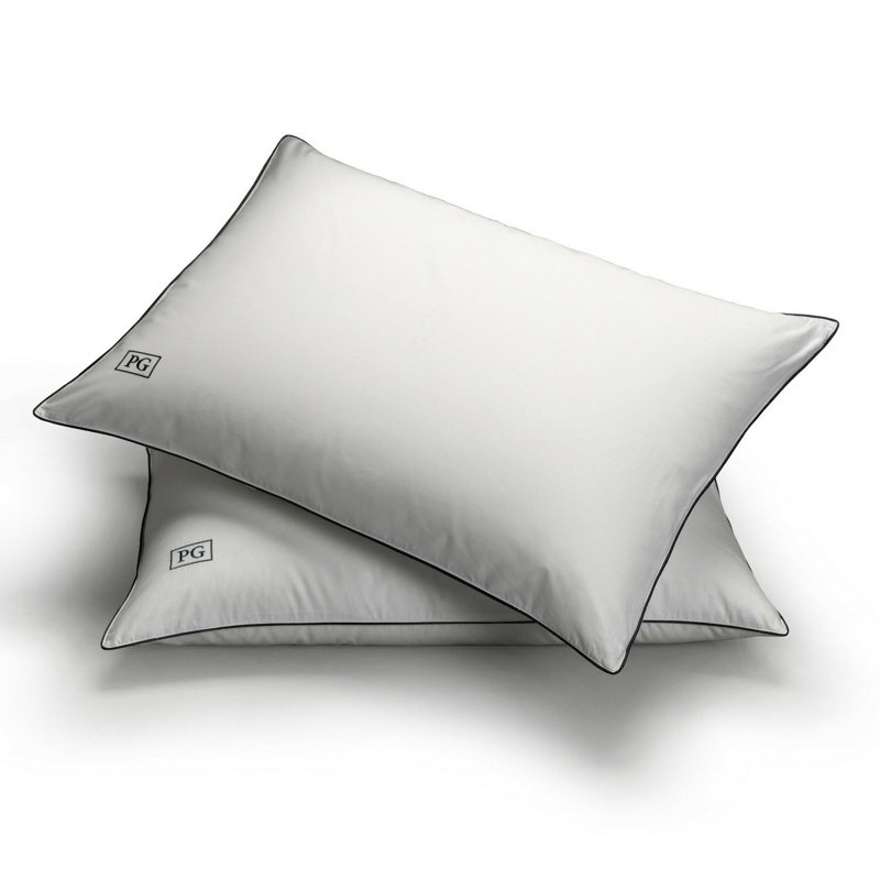King Size White Goose Down Hypoallergenic Pillow Set