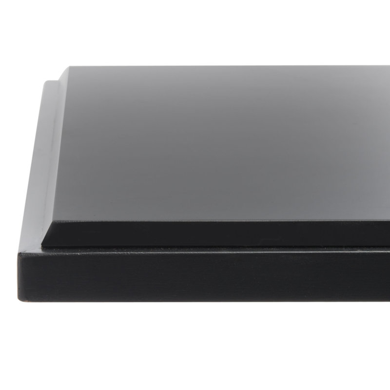 Black Mahogany Three-Tiered Storage Coffee Table
