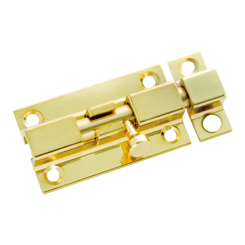 Polished Brass 3" Interior Door Barrel Bolt