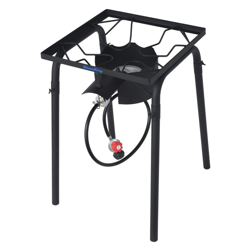 Heavy Duty Black Cast Iron Single Burner Gas Stove