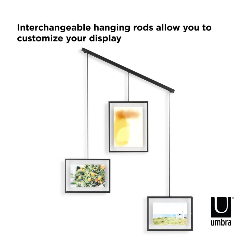 Classic Black Wall-Mounted Picture Frame Set of 3