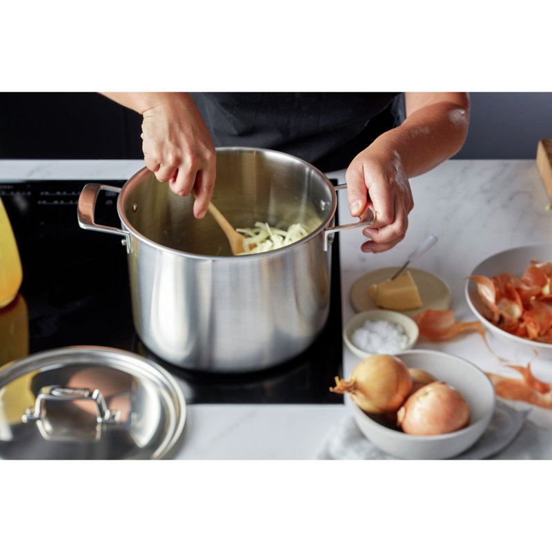 Essential 8-Qt Stainless Steel Stock Pot with Lid