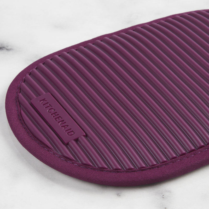 Beet Silicone and Cotton Pot Holder Set