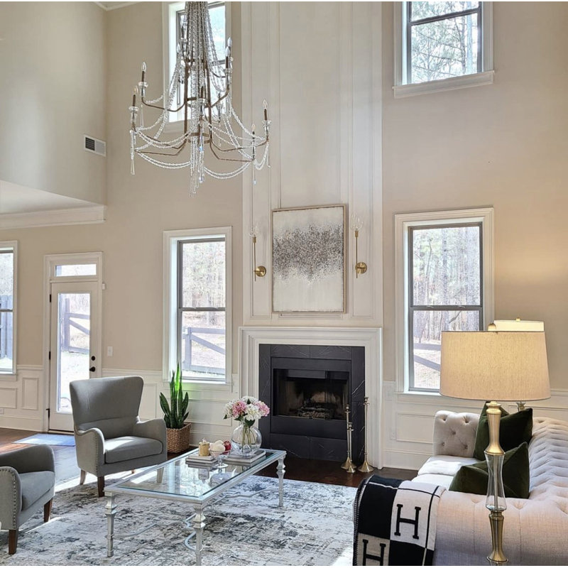 Barcelona Heirloom Crystal 12-Light Onyx Chandelier
