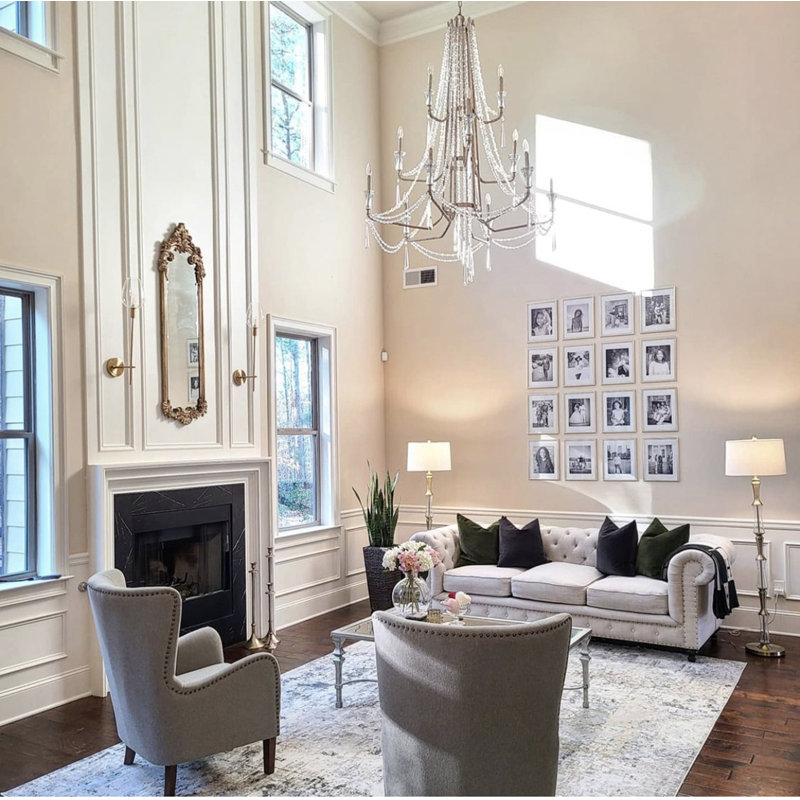 Barcelona Heirloom Crystal 12-Light Onyx Chandelier