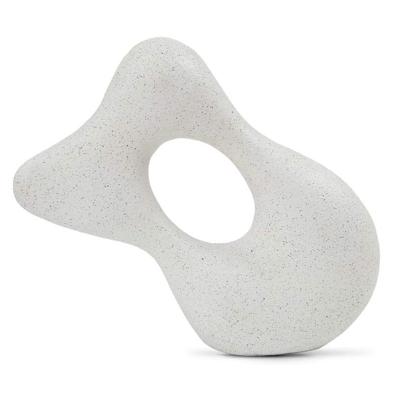 White EcoMix Handmade Abstract Sculpture