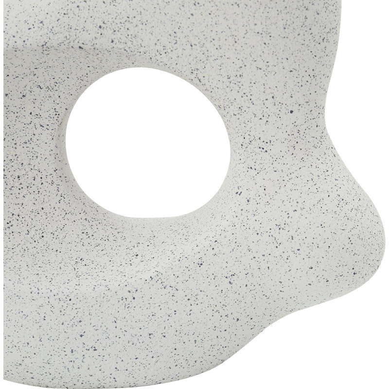White EcoMix Handmade Abstract Sculpture
