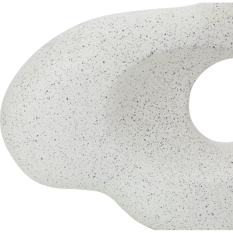 White EcoMix Handmade Abstract Sculpture