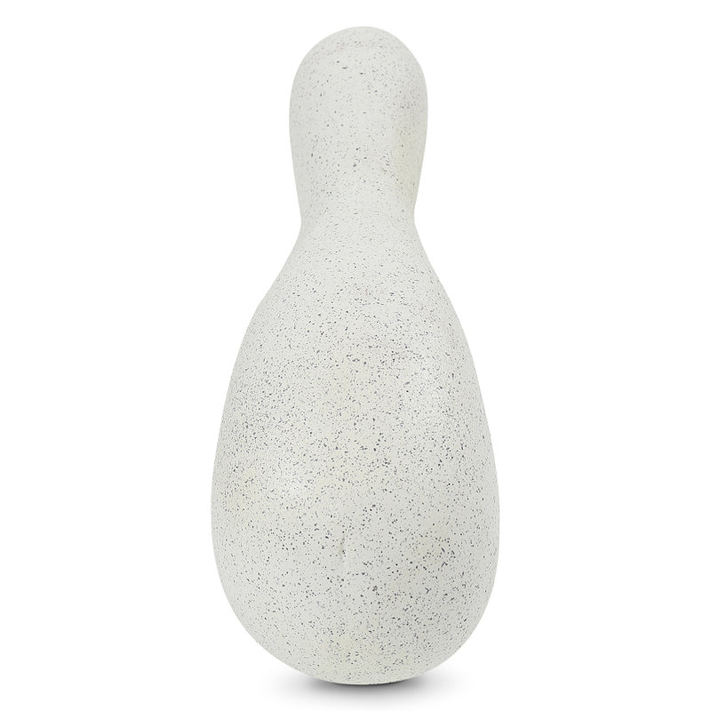 White EcoMix Handmade Abstract Sculpture