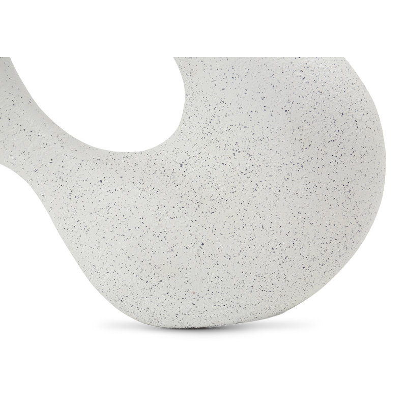 White EcoMix Handmade Abstract Sculpture