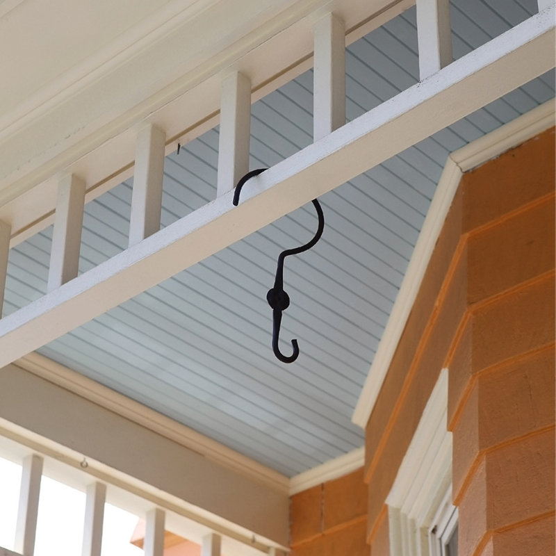12-inch Black Powder Coated Metal Double Ended Hook Extenders