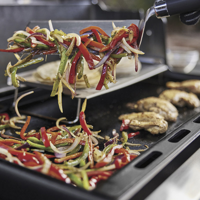 Black Carbon Steel Rust-Resistant Griddle Insert for Genesis 300 Series