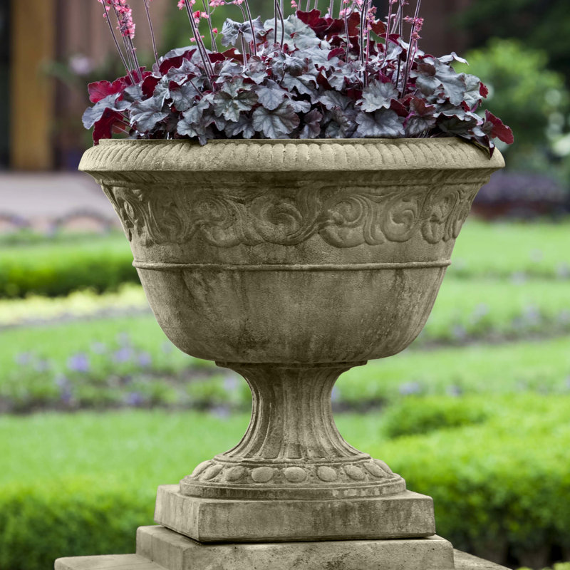 Verde Cast Stone Outdoor Urn Planter