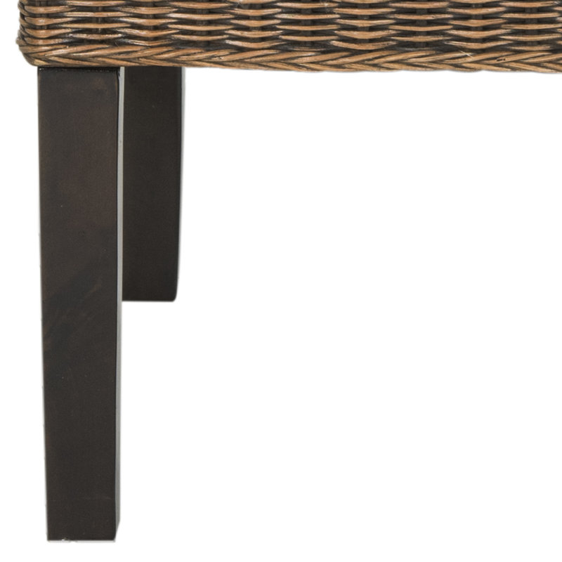 Odette High Back Brown Rattan Dining Chair Set