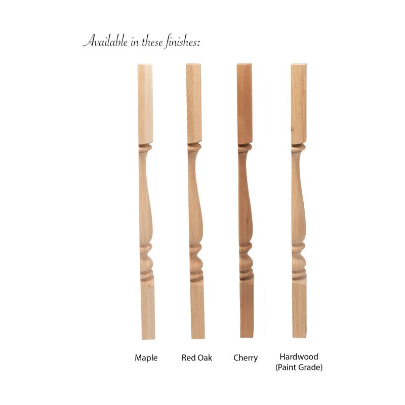 Elegant 35'' Unfinished Rubberwood Half Round Kitchen Island Leg