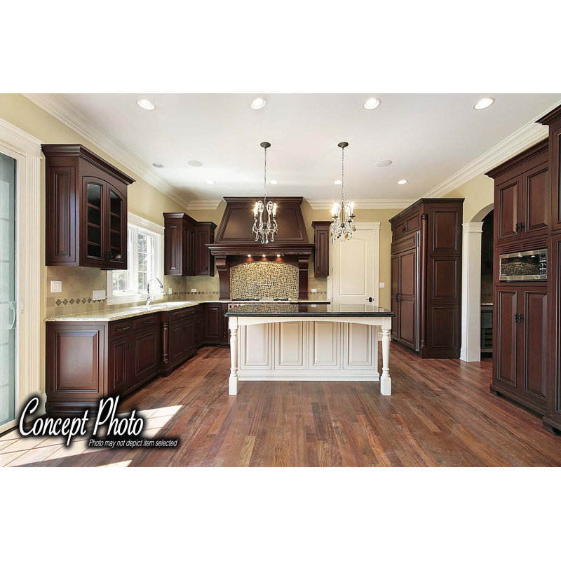 Elegant 35.25" Unfinished Rubberwood Full Round Kitchen Island Leg