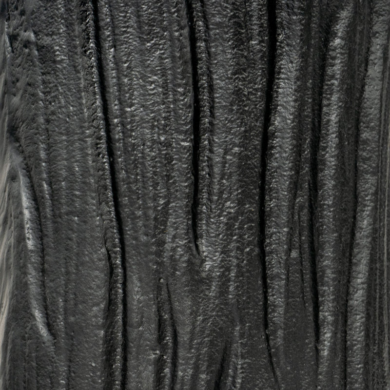 Small Black Cast Aluminum Decorative Table Vase