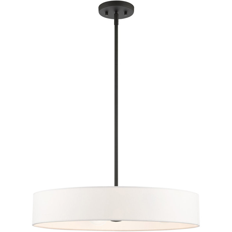 Venlo Elegance 4-Light Indoor/Outdoor Drum Pendant with Crystal Accents
