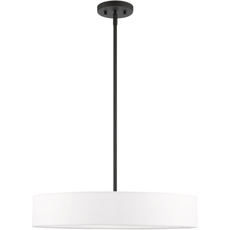 Venlo Elegance 4-Light Indoor/Outdoor Drum Pendant with Crystal Accents