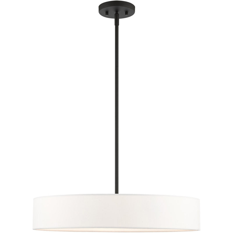Venlo Elegance 4-Light Indoor/Outdoor Drum Pendant with Crystal Accents