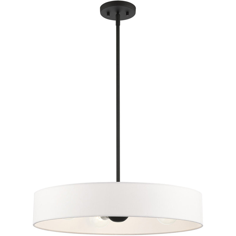Venlo Elegance 4-Light Indoor/Outdoor Drum Pendant with Crystal Accents