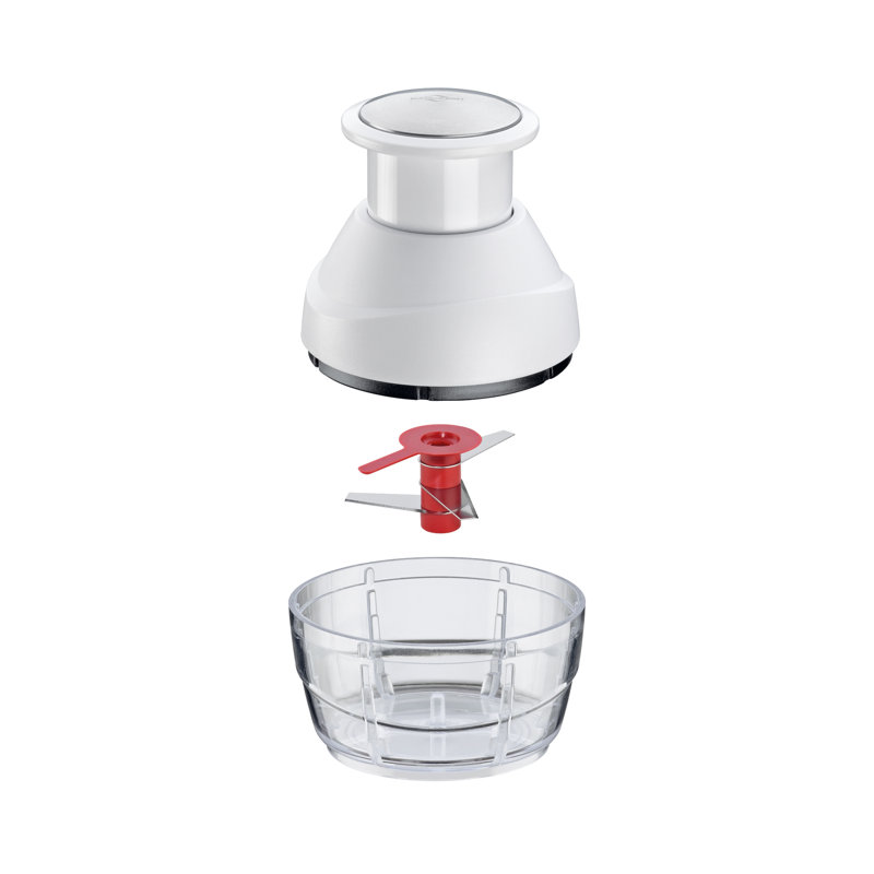 Compact White and Clear Plastic Multi Chopper