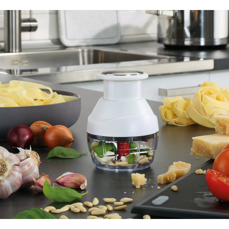 Compact White and Clear Plastic Multi Chopper