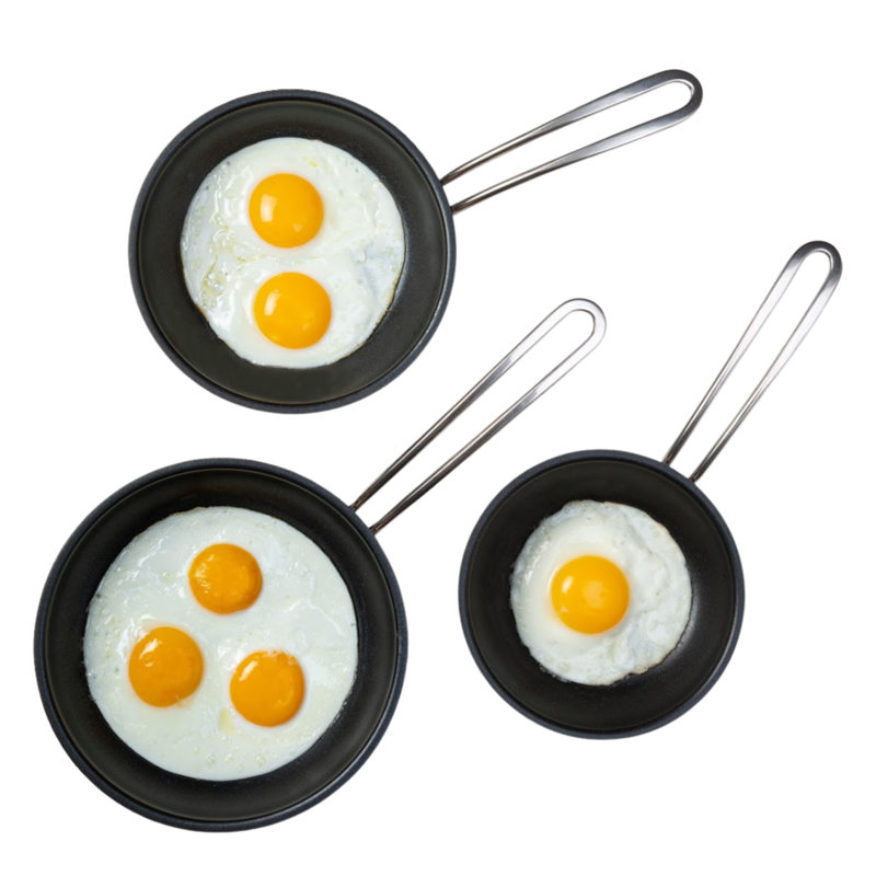Küchenprofi 7-Inch Stainless Steel Non-Stick Fry Pan Set