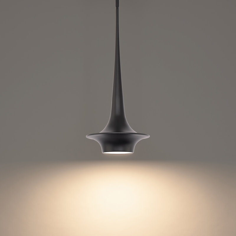 Hugo Black Aluminum LED Mini Pendant Light