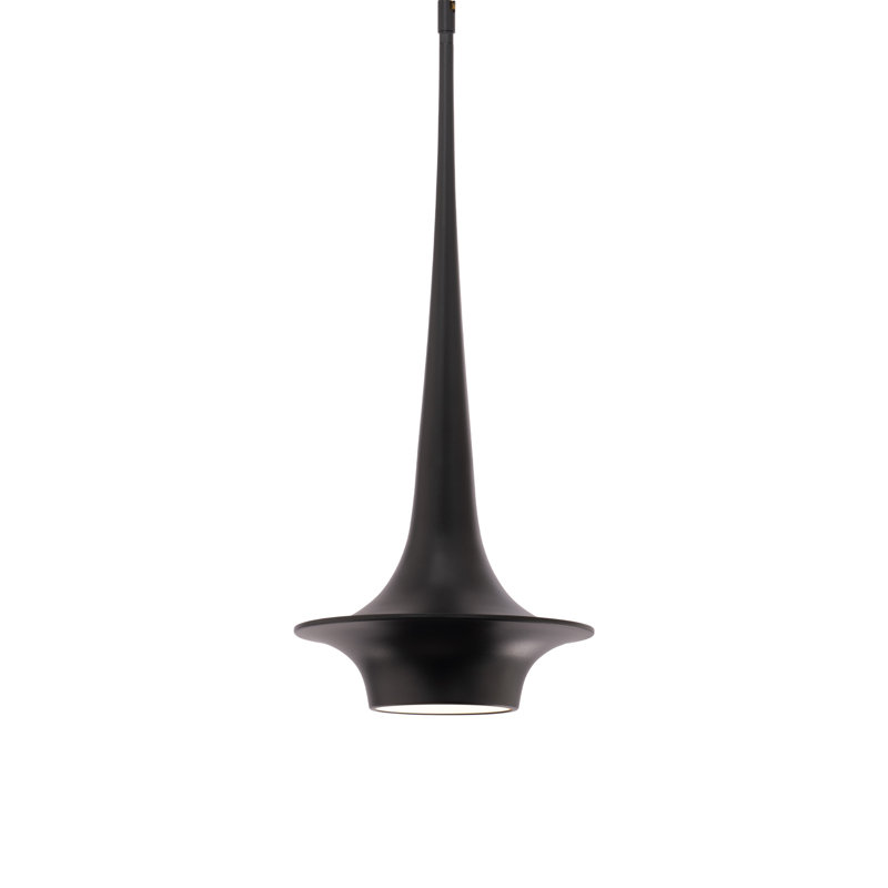 Hugo Black Aluminum LED Mini Pendant Light