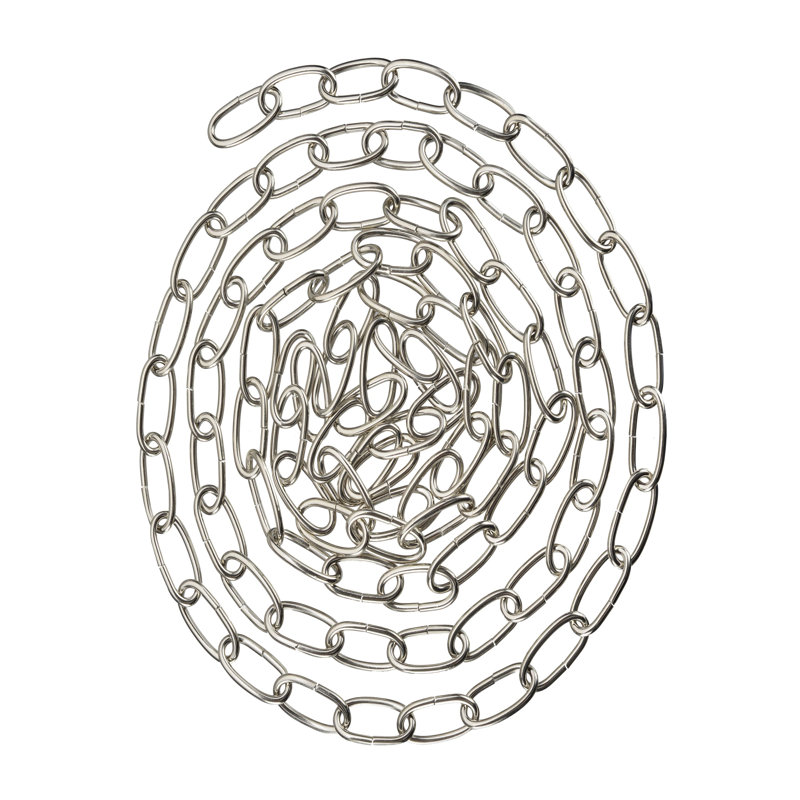 Heavy Duty Satin Nickel Chain for Outdoor Pendant Lighting