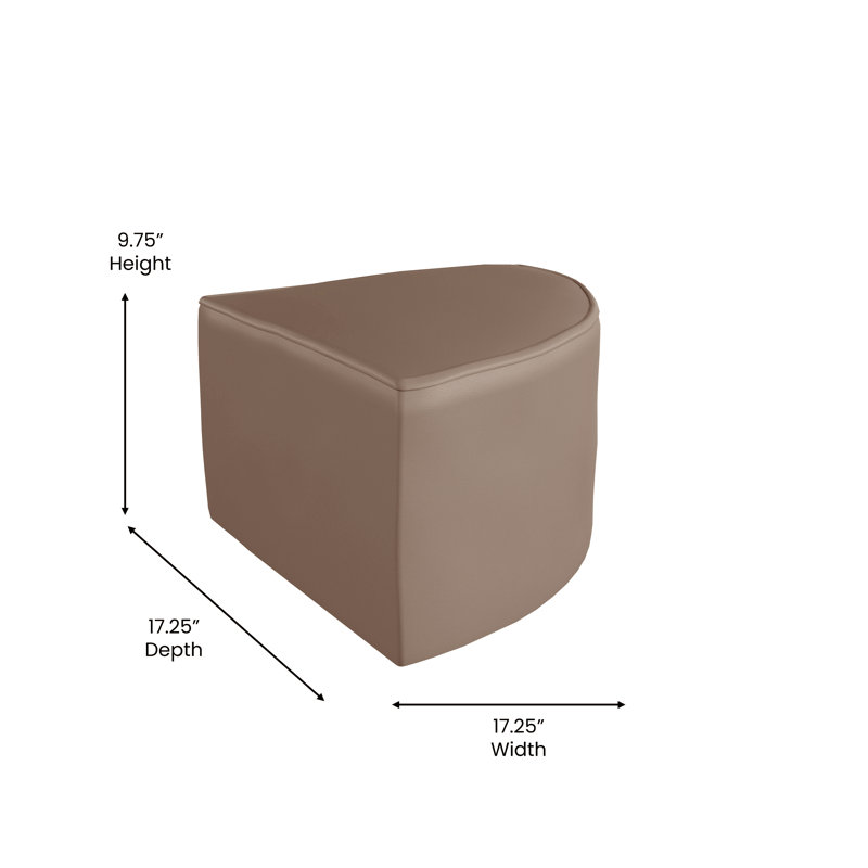 Bright Beginnings Neutral Vinyl Modular Classroom Corner Chair