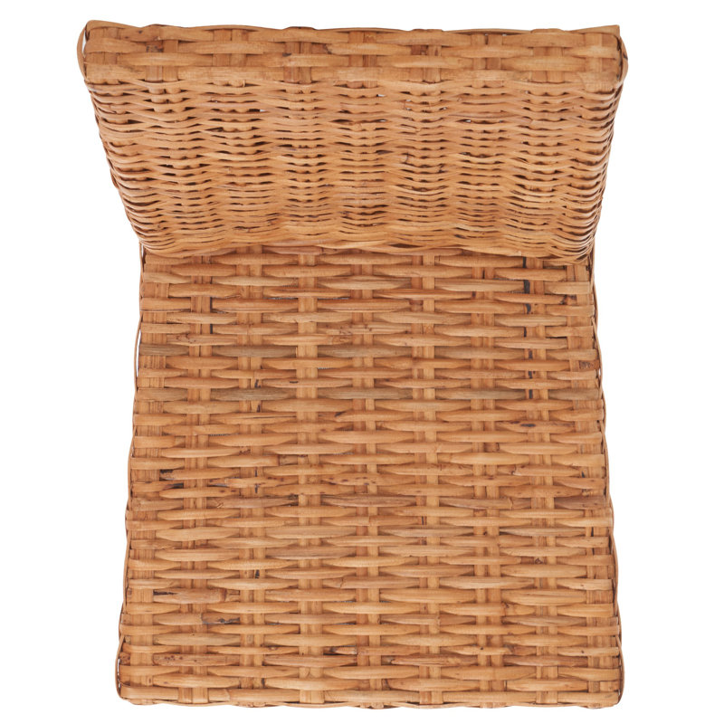 Parsons Transitional Honey Oak Cane Side Chair