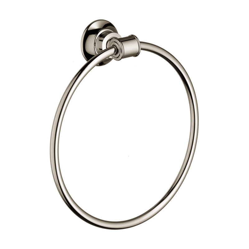 Polished Nickel Modern Wall Mounted Towel Ring
